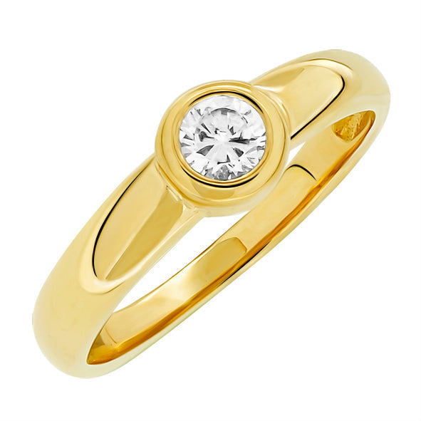 Verlobungsring mit Zirkonia