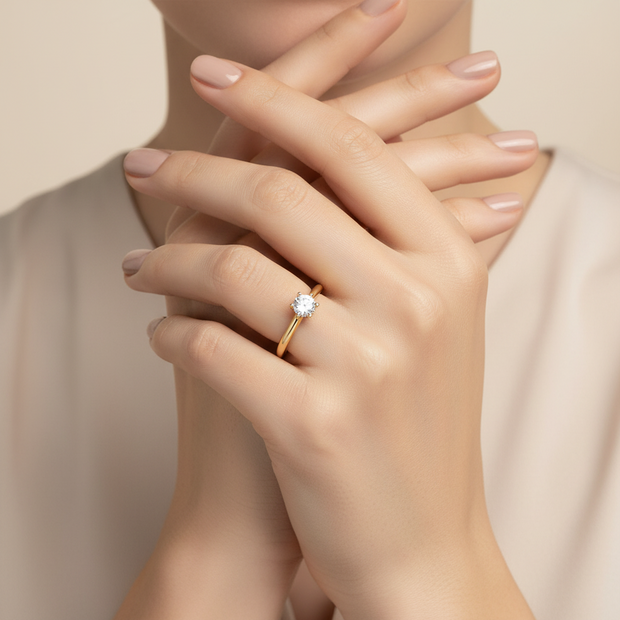 Verlobungsring mit Zirkonia