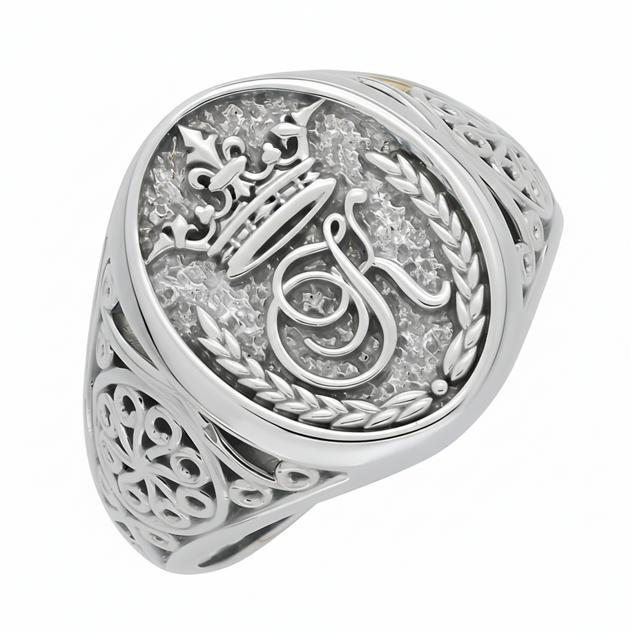 Initial Ring aus Gold