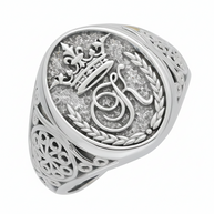 Initial Ring aus Gold