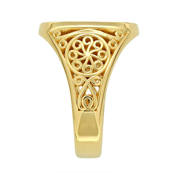 Initial Ring aus Gold