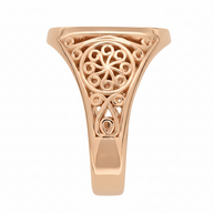 Initial Ring aus Gold