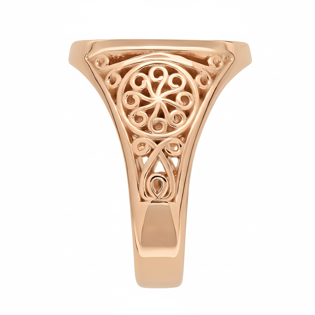 Initial Ring aus Gold