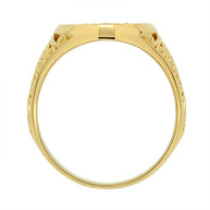 Initial Ring aus Gold