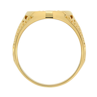 Initial Ring aus Gold