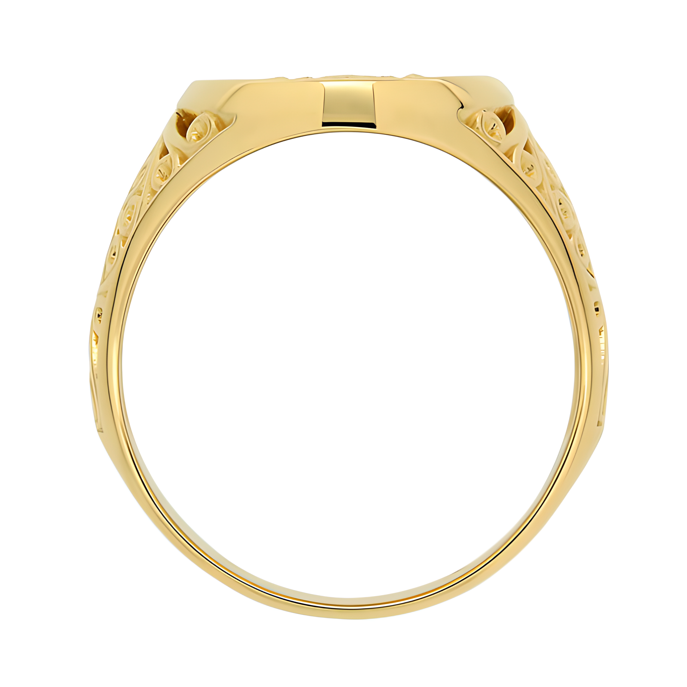 Initial Ring aus Gold