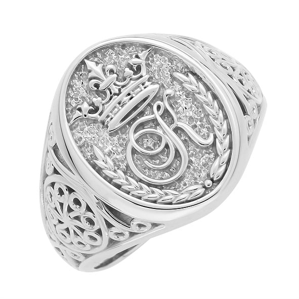 Initial Ring aus Gold