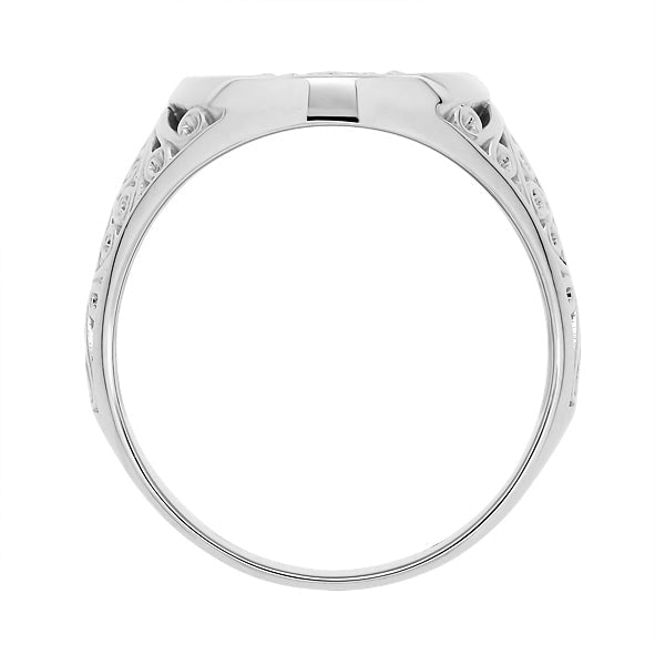 Initial Ring aus Gold