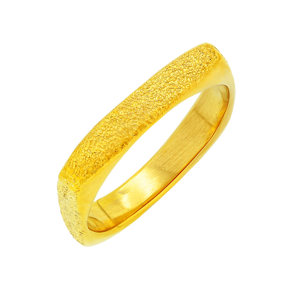 Twisted gold ring