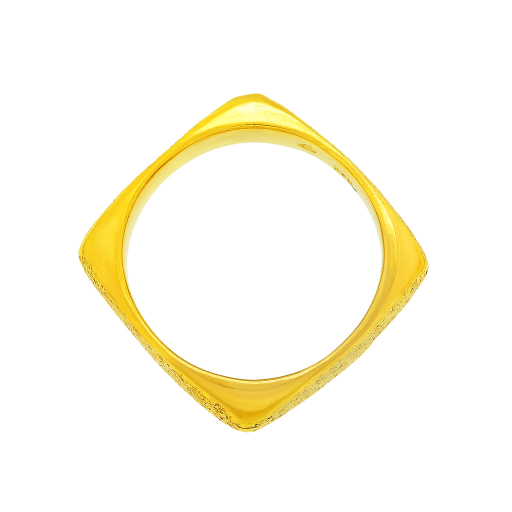 Twisted gold ring