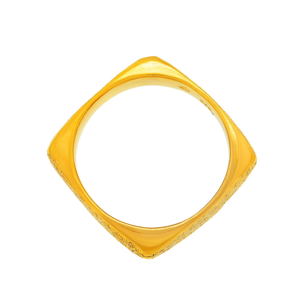 Twisted gold ring