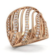 Ladies' ring with zirconia 