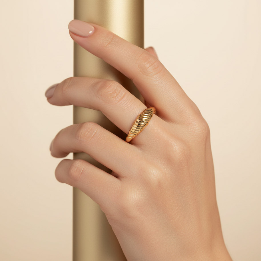 Кольцо из русского красного золота 585 пробы