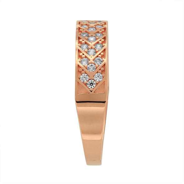 Goldring Damenring mit Zirkonia