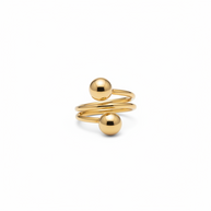 Gold women's ring 