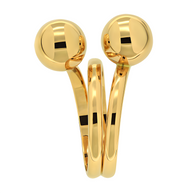 Gold women's ring 