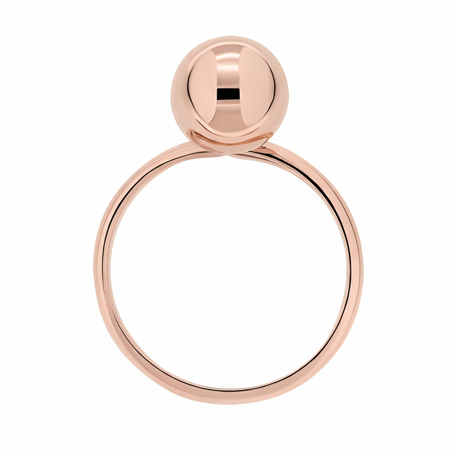 Gold women's ring 