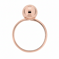 Gold women's ring 