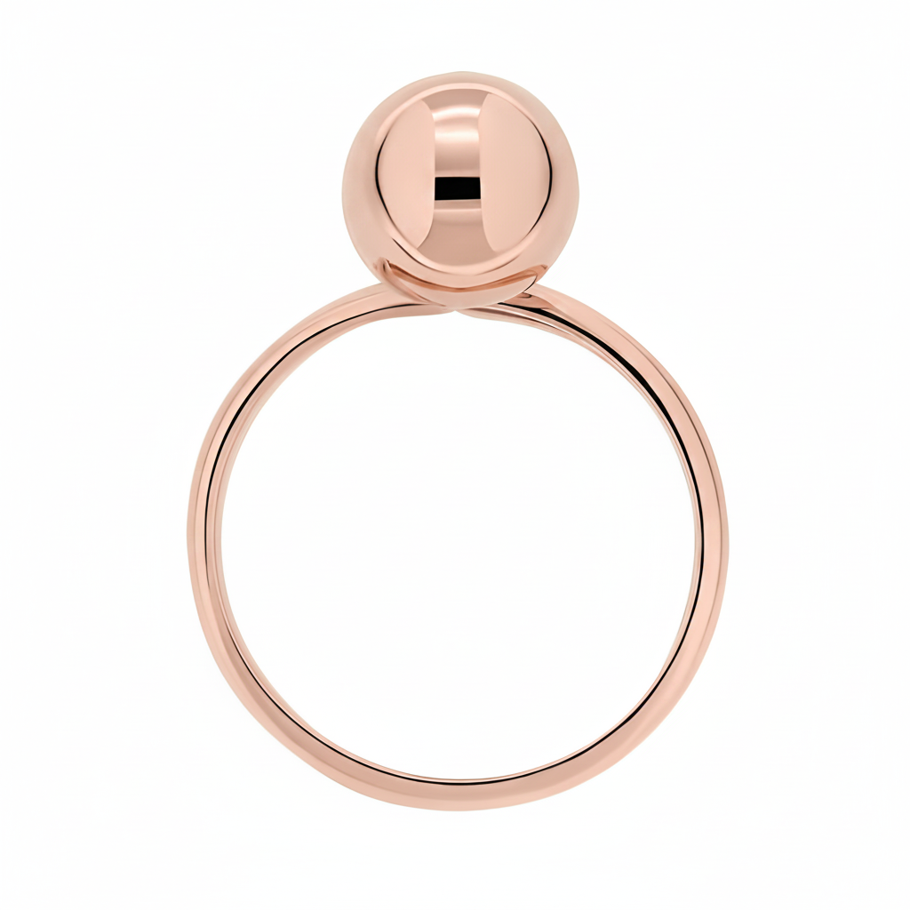 Gold women's ring 