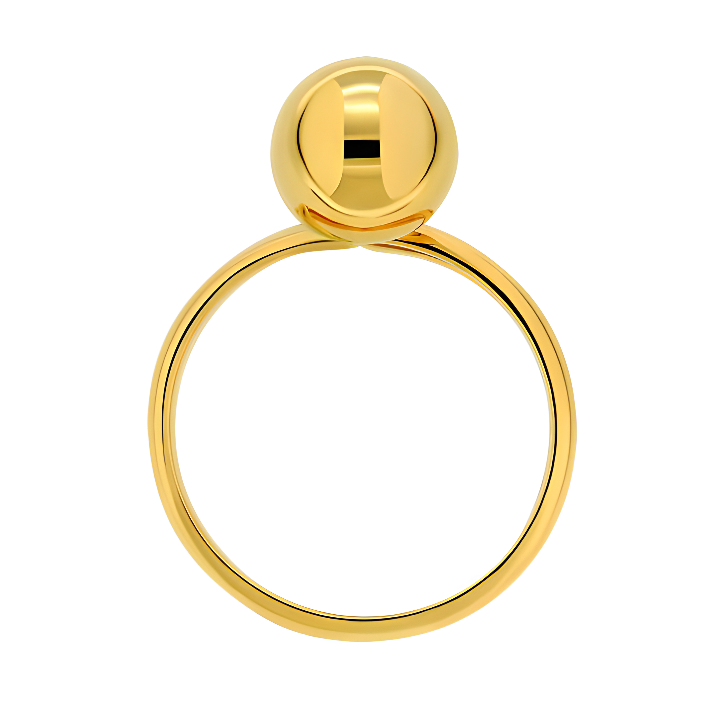 Gold women's ring 
