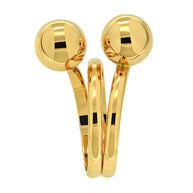 Gold women's ring 