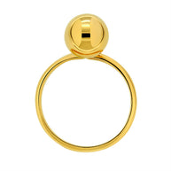 Gold women's ring 