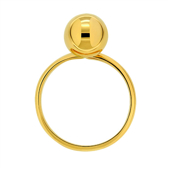 Gold women's ring 