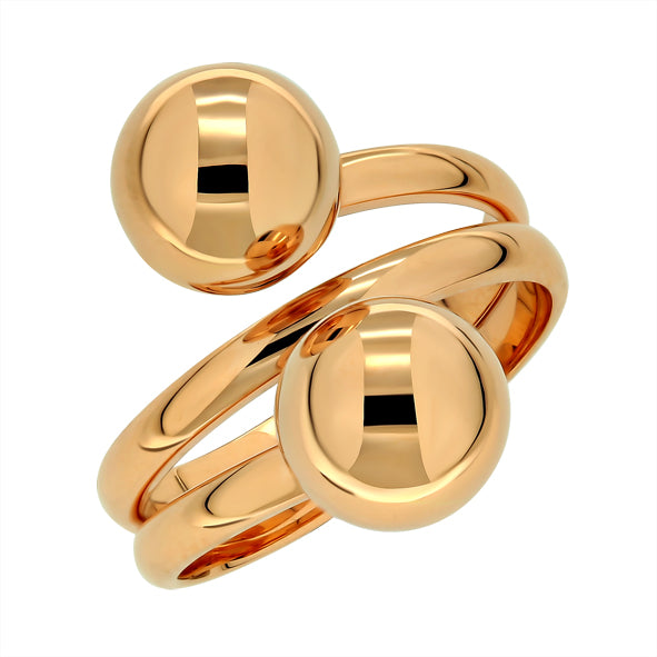 Gold women's ring 