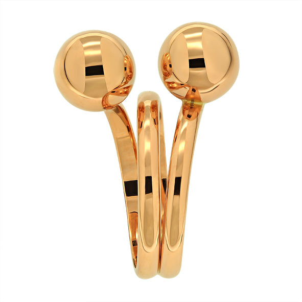 Gold women's ring 