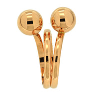 Gold women's ring 