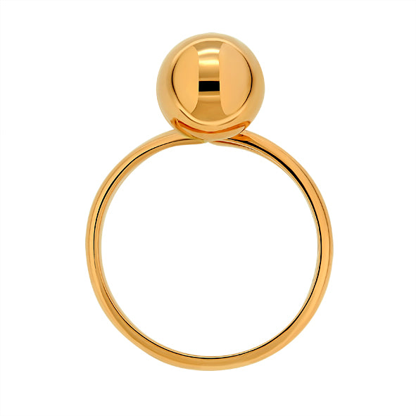 Gold women's ring 