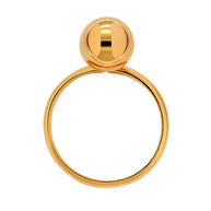 Gold women's ring 