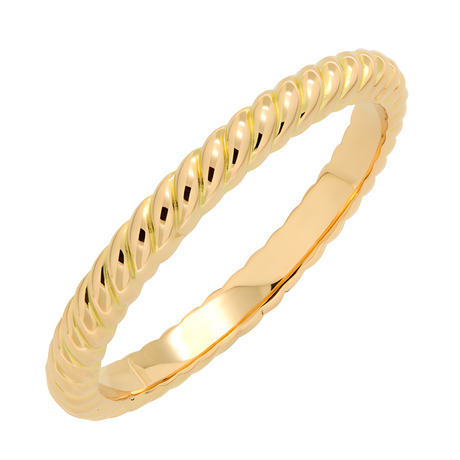 Gedrehter Ring aus Gold