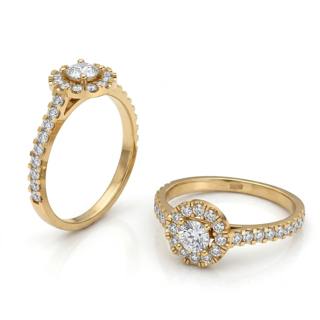 Custom Women's Diamond Engagement Ring