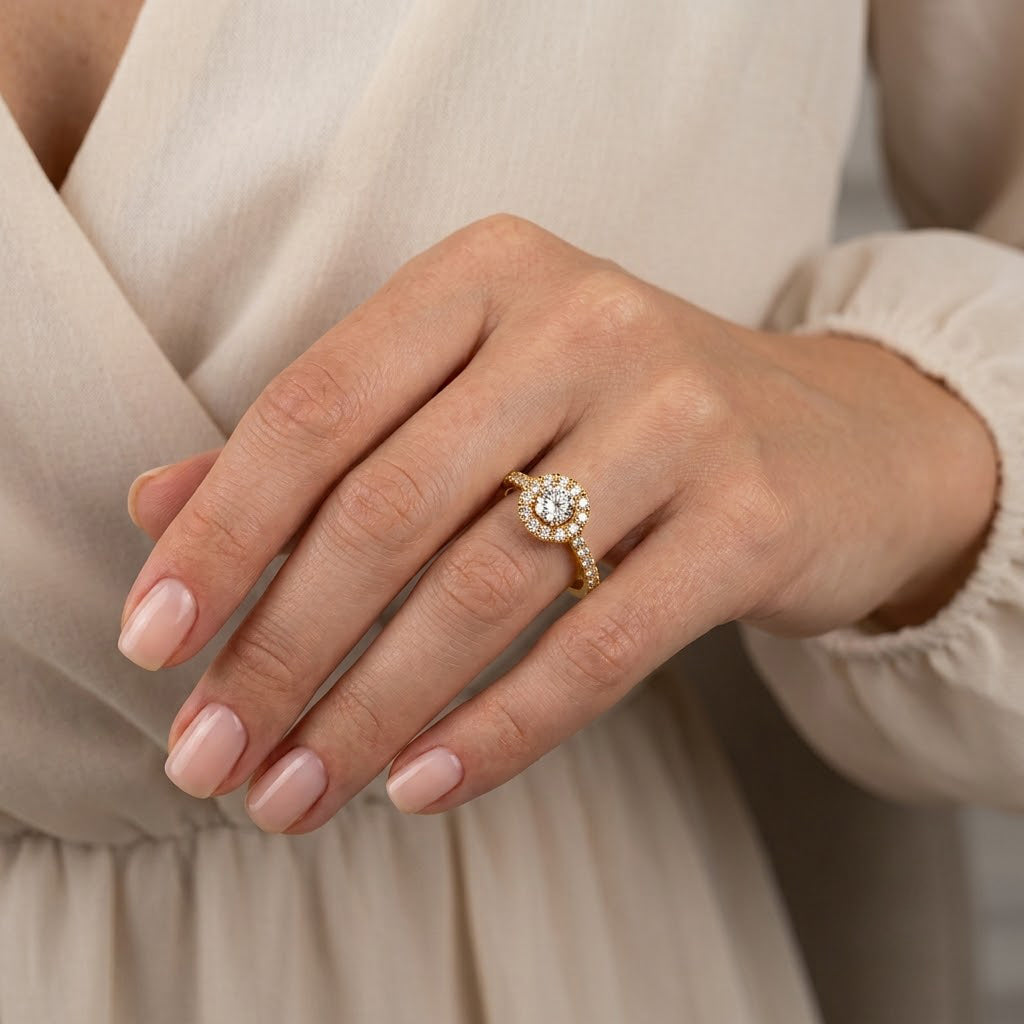 Custom Women's Diamond Engagement Ring