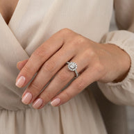 Custom Women's Diamond Engagement Ring