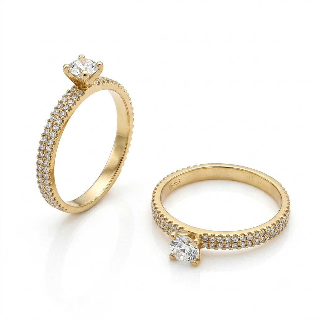 Custom Women's Diamond Engagement Ring