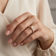Custom Women's Diamond Engagement Ring