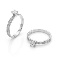 Custom Women's Diamond Engagement Ring