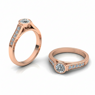 Damenring mit Brillanten, Verlobungsring