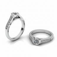 Damenring mit Brillanten, Verlobungsring