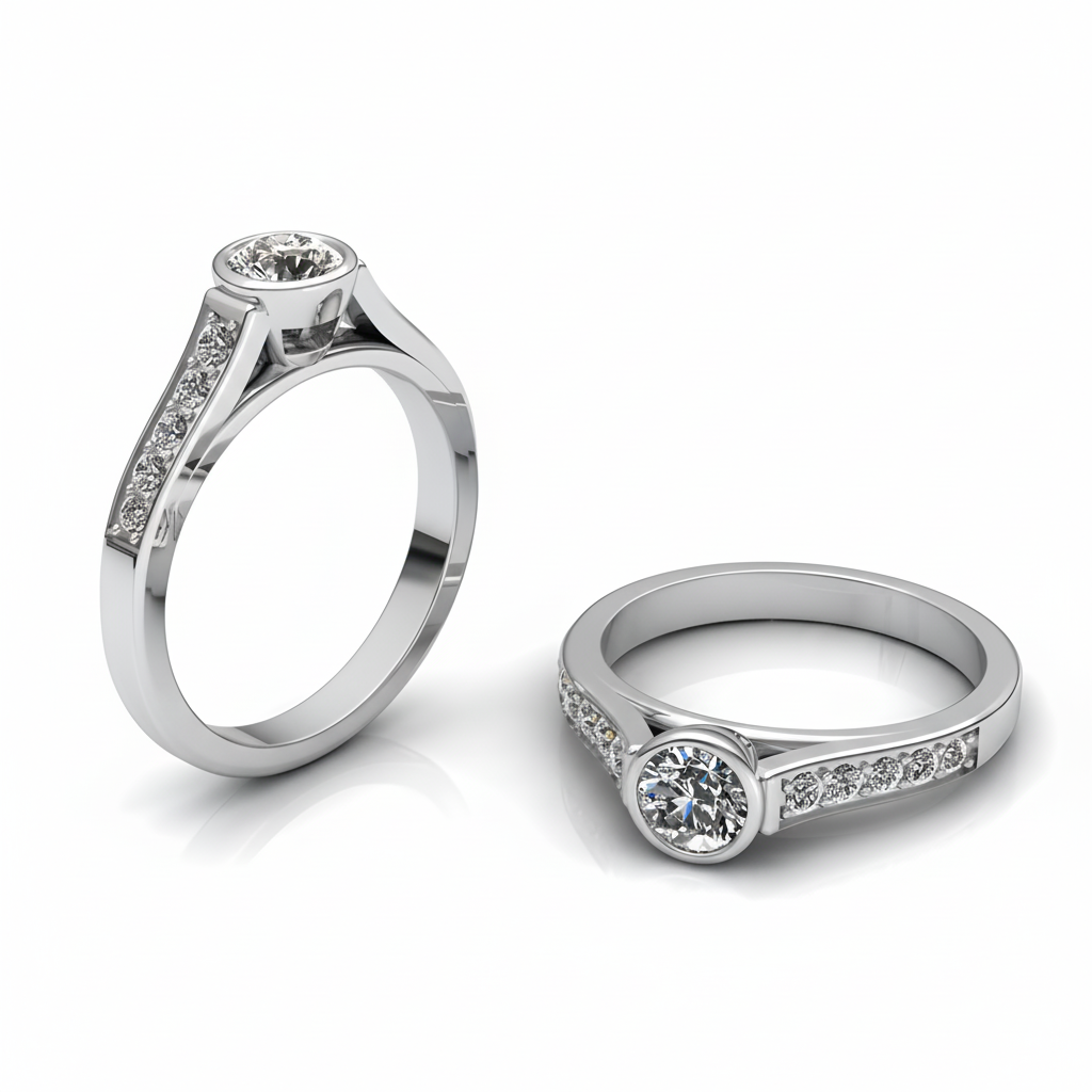 Damenring mit Brillanten, Verlobungsring