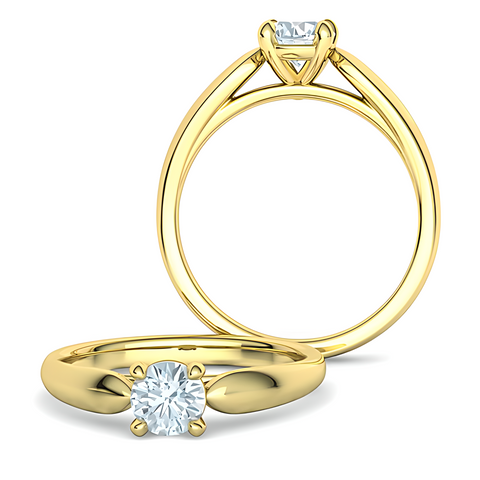 Damenring Verlobungsring mit Brillanten