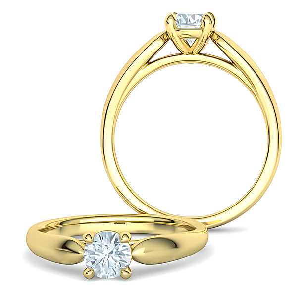 Damenring Verlobungsring mit Brillant