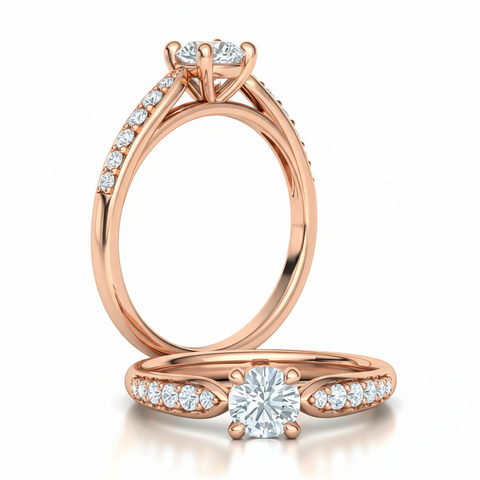 Damenring Verlobungsring mit Brillanten