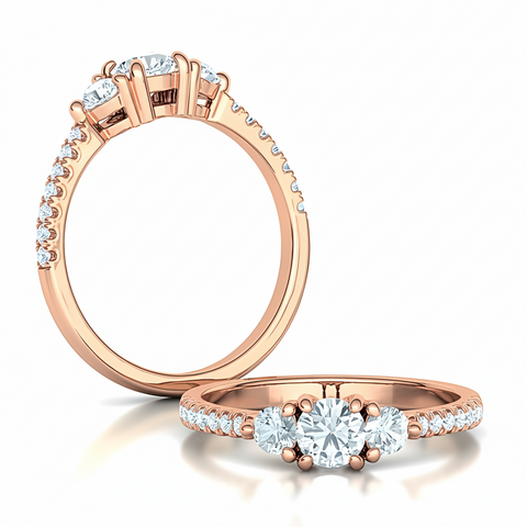 Damenring Verlobungsring mit Brillanten