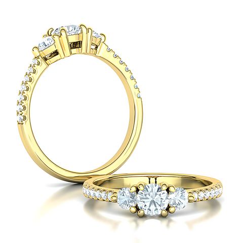 Damenring Verlobungsring mit Brillanten