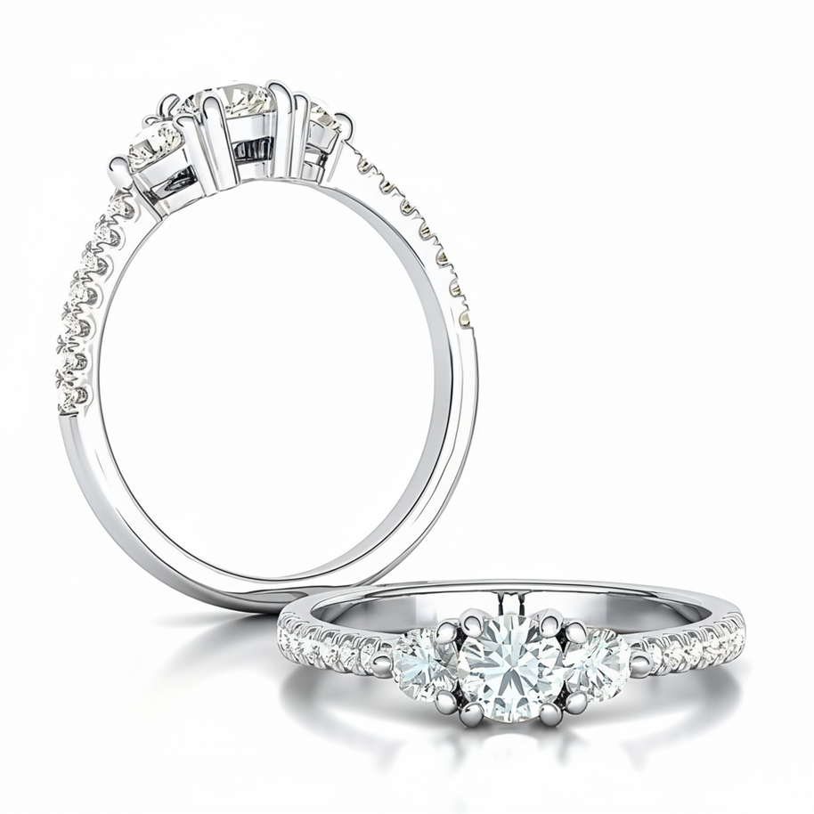 Ladies ring with diamonds
