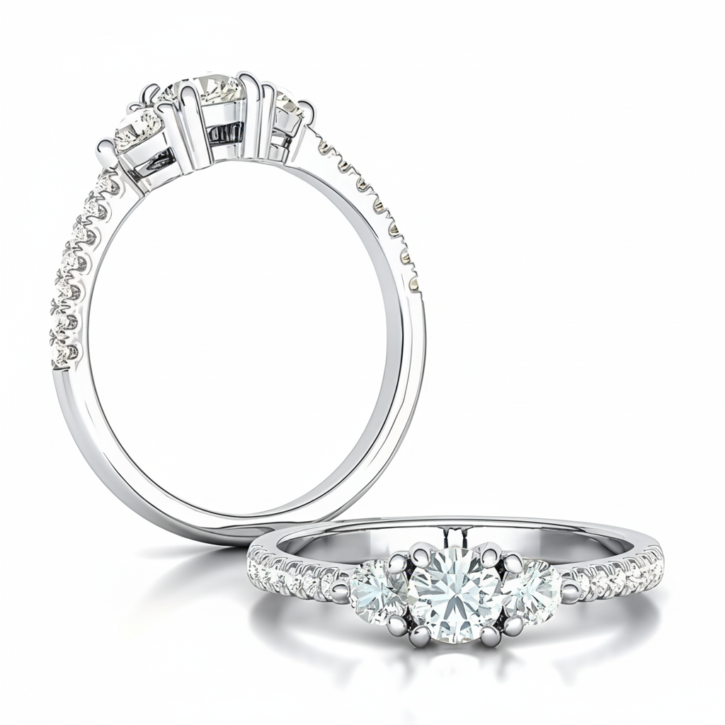Ladies ring with diamonds