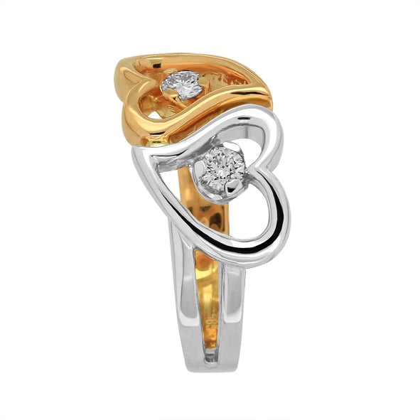 Herz-Ring mit Brillanten